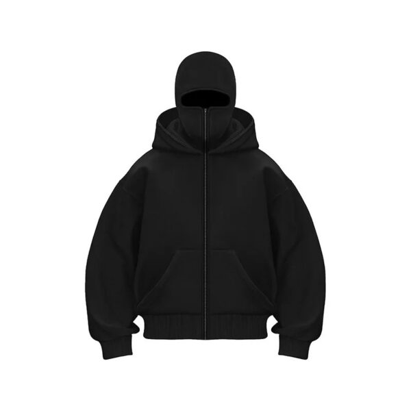 zwarte hoodie sportief heren basic - Oversized Größe L - Image 7